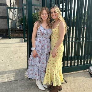 Altar’d State Blue Floral Maxi Dress